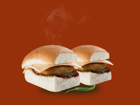 Cheesy Chicken Pav Burger [2 Pieces] - bolofresh